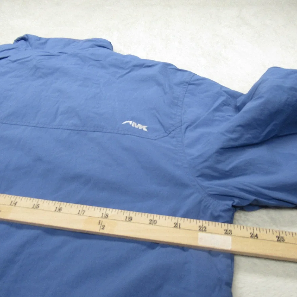 Mountain Khakis Jacket Mens Large Blue Insulated Reversible Water Resistant Logo